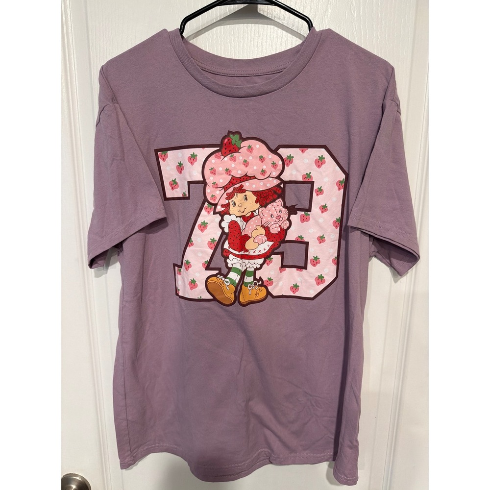 Strawberry Shortcake Graphic T-Shirt Isaac Morris Ltd Purple 73 Varsity Large